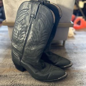 Vintage Grey Cowboy Boots